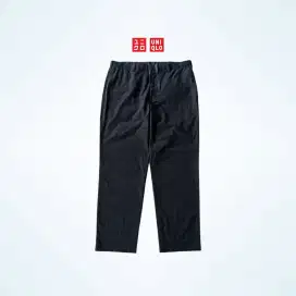 CELANA UNIQLO TARTAN ANKLE PANT NAVY