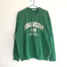 Crewneck College text  top ten sweater uniqlo covernat h&m