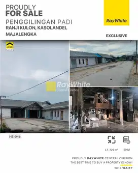 Dijual pabrik penggilingan padi ranji kulon kasokandel majalengka