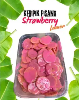 Kripik Pisang Strawberry