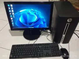 1 Set Pc Built up core i3 6100t 8/128/1000 + Monitor LG 19