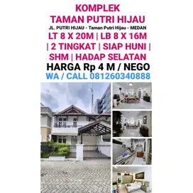 DI JUAL 1 UNIT VILLA SIAP HUNI DI KOMPLEK TAMAN PUTRI HIJAU