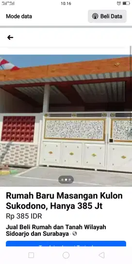 Rumah murah mepet surabaya, rumah baru progres bangun dari 0