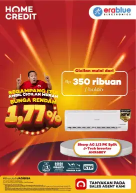 Credit AC Promo Bunga mulai 0% Bebas 1x angsuran