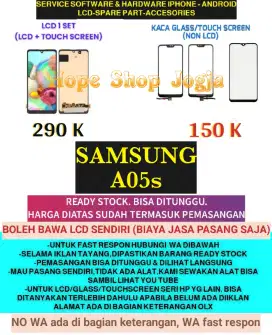 Service HP-Baterai/Touchscreen-LCD SAMSUNG A05s