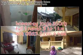 Sewa Rumah Murah Jogja Harian Mingguan Bulanan 3KT Penginpan Mrah Klu