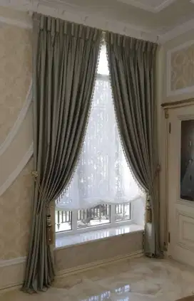 Jual gordyn gorden tirai vertikal roll blind jasa wallpaper dinding vi
