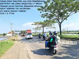 Tanah Zona Industri Raya Pantura Kendal/Lingkar Kaliwungu Semarang