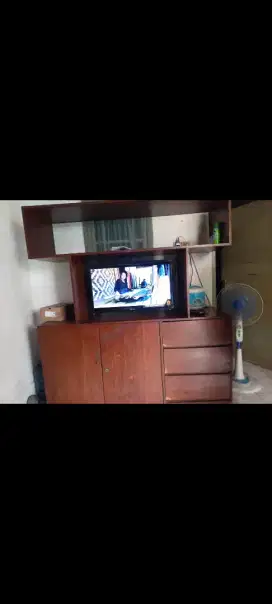 Buffet tv kayu jati bekas