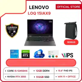 LENOVO LOQ INTEL i5 12450HX 12GB 512SSD W11 OHS RTX2050 4GB