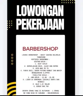 Barbermen/tukang cukur/tukang pangkas