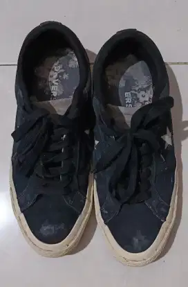 Dijual Cepat!!! Sepatu Converse One Star Hitam Sz 41 Insole 260