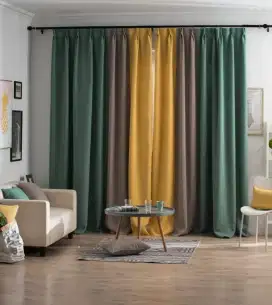 Jual gordyn gorden tirai vertikal roll blind jasa wallpaper dinding vi