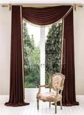 Jual gordyn gorden tirai vertikal roll blind jasa wallpaper dinding vi