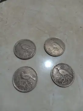 Uang 25 rupiah burung