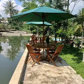 tenda outdoor,meja makan kayu,payung murah,kursi cafe,kursi jati