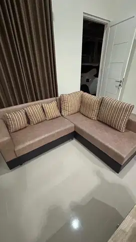 Sofa Tamu L Murah - Ready