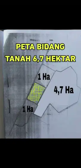 JUAL TANAH 6,7 HA SHM ADA 4 TITIK SUMBER MATA AIR (081264304189)