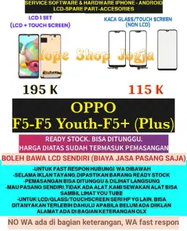 Service HP/Baterai-Touchscreen-LCD OPPO F5-F5 Youth-F5+ (Plus)