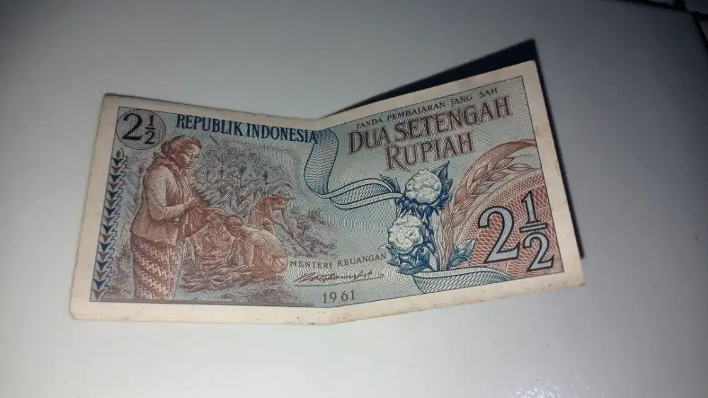 Uang kuno 2 setengah rupiah