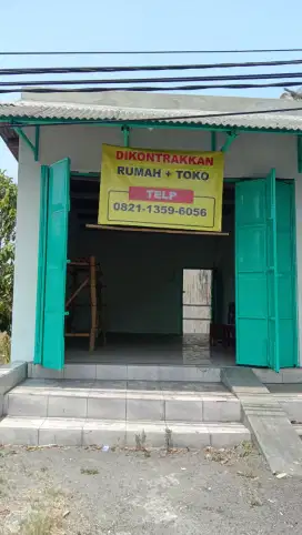 DIKONTRAKKAN TOKO + RUMAH