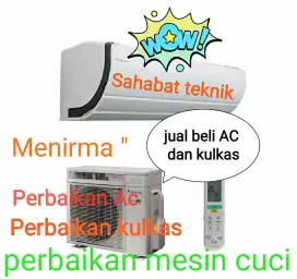 Terima service AC service kulkas dan mesin cuci bergransi