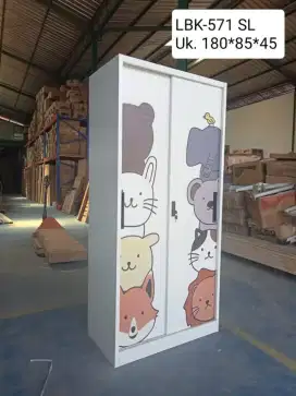 Lemari besi motif gajah