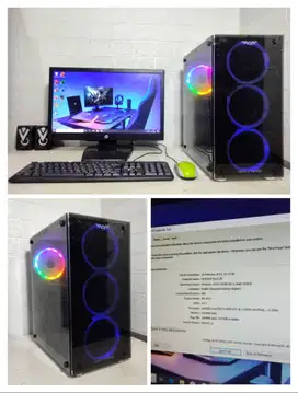 PC set Murah i5 Haswell RAM 16 SSD 240 LED Monitor 19in key mouse