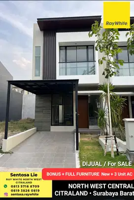 New Full Furnish Rumah North West Central - Park - Lake Citraland