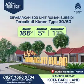 RUMAH SUBSIDI TAMAN MELATI BULAN DI DELANGGU