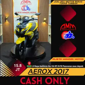 MOTOR BEKAS BERKUALITAS AEROX 2017 BAYAR VIA SHOPEE TOKPED KREDIVO DLL