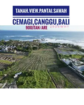 Jual Tanah View Pantai Laut Sawah di Cemagi Canggu Bali