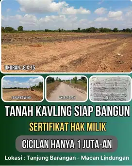 Tanah kavling di tanjung bubuk Barangan