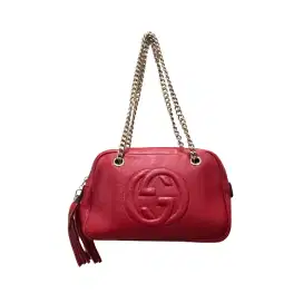 Tas gucci merah preloved slingbag wanita