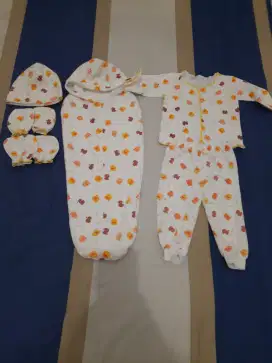 Bedong instan + baju/topi/ bayi