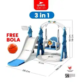 Promo Perosotan anak Molion sudah lengkap n free bola, free pasang