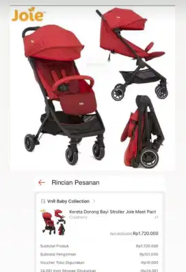 Stroller bayi joie good condition