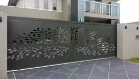 pagar cutting plat | pagar plat motif custom | FREE pemasangan