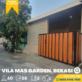 Rumah dijual Murah Baru Vila Mas Garden Perwira 7 menit Stasiun Bekasi