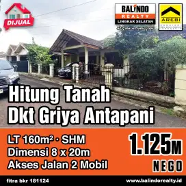 Rumah Hitung Tanah Dekat Griya Antapani