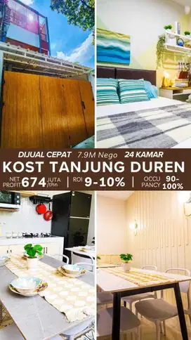 Dijual Rumah Kos 24 Kamar Strategis Dekat Mall Dan Universitas