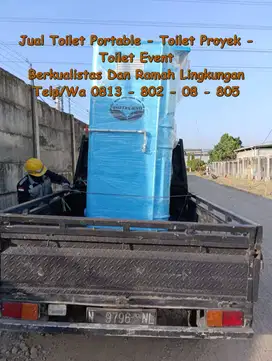 Toilet Portable, Toilet Fiberglas, Toilet Bencana Praktis Mudah Dipind