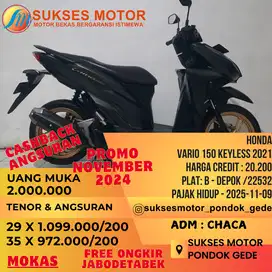 KTP DAERAH BISA DIBANTU CASH ATAU KREDIT VARIO 150 KEYLESS 2021