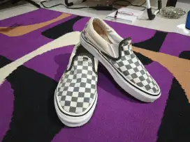 Sepatu Vans slip on og checkerboard Unisex Original