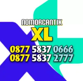 (bisa COD) Nomor CANTIK KARTU XL TRIPLE series 666 777