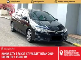 [ LOW KM 39KM ] Honda City E RS CVT AT Facelift Hitam 2019/2020