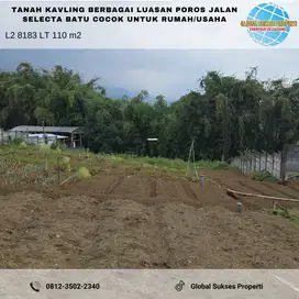 Tanah Kavling Luas Murah Poros Jalan Junggo Kota Batu