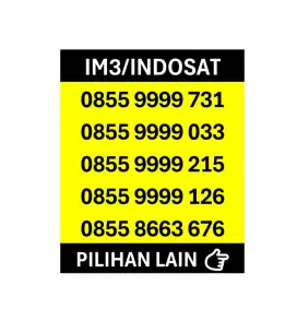 NOMOR CANTIK IM3/INDOSAT 11 DIGIT& 12 DIGIT