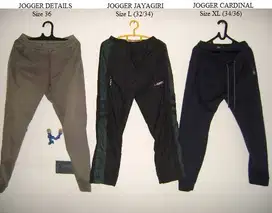 Celana Panjang Jogger Cardinal , Details , Jayagiri