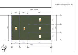 Tanah luas di pinggir jalan besar dan ramai